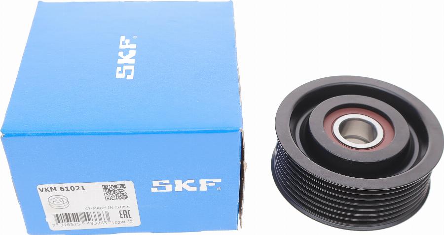 SKF VKM 61021 - Паразитний / провідний ролик, поліклиновий ремінь autozip.com.ua