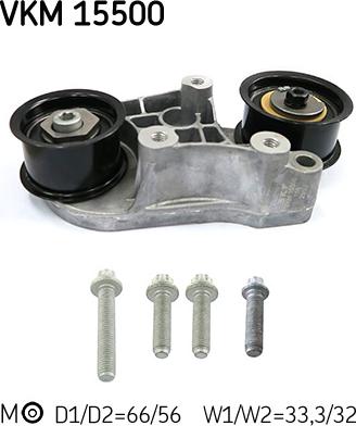 SKF VKM 15500 - Натяжний ролик, ремінь ГРМ autozip.com.ua