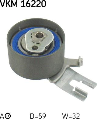 SKF VKM 16220 - Натяжна ролик, ремінь ГРМ autozip.com.ua