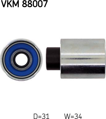 SKF VKM 88007 - Паразитний / Провідний ролик, зубчастий ремінь autozip.com.ua