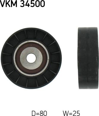 SKF VKM 34500 - Паразитний / провідний ролик, поліклиновий ремінь autozip.com.ua