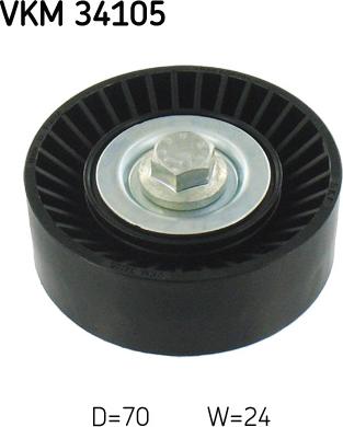 SKF VKM 34105 - Паразитний / провідний ролик, поліклиновий ремінь autozip.com.ua