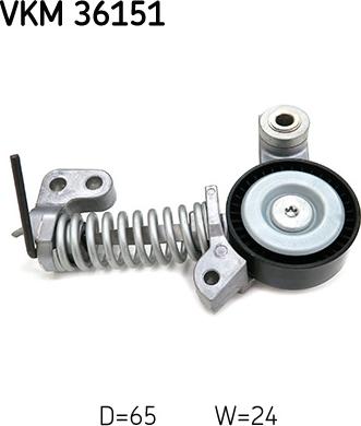 SKF VKM 36151 - Натягувач ременя, поліклиновий ремінь autozip.com.ua