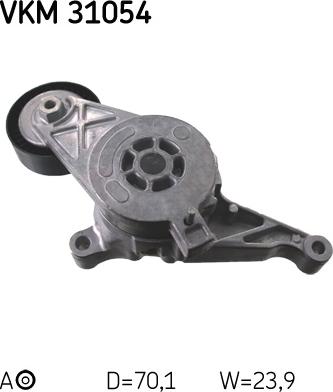 SKF VKM 31054 - Натягувач ременя, поліклиновий ремінь autozip.com.ua