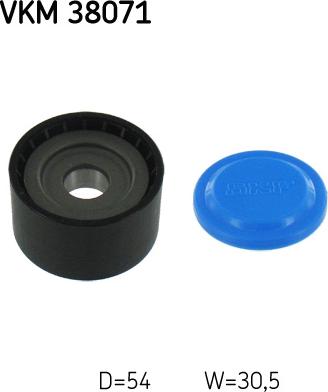 SKF VKM 38071 - Паразитний / провідний ролик, поліклиновий ремінь autozip.com.ua