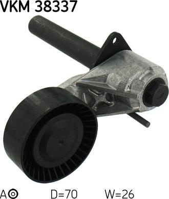 SKF VKM 38337 - Натягувач ременя, клинові зуб. autozip.com.ua