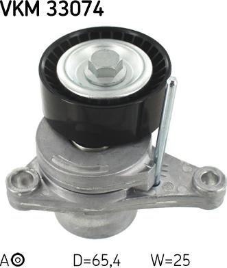 SKF VKM 33074 - Паразитний / провідний ролик, поліклиновий ремінь autozip.com.ua