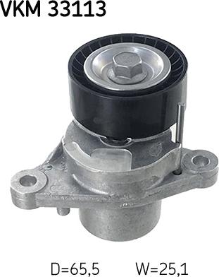 SKF VKM 33113 - Натягувач ременя, поліклиновий ремінь autozip.com.ua