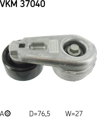 SKF VKM 37040 - Паразитний / провідний ролик, поліклиновий ремінь autozip.com.ua