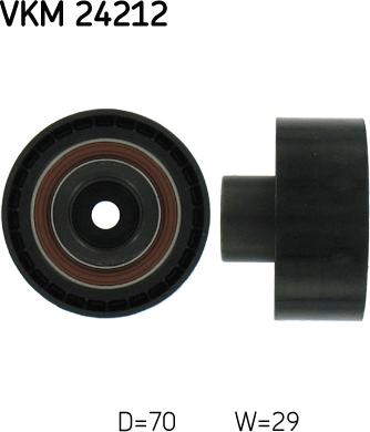 SKF VKM 24212 - Паразитний / Провідний ролик, зубчастий ремінь autozip.com.ua