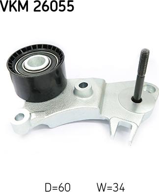 SKF VKM 26055 - Паразитний / Провідний ролик, зубчастий ремінь autozip.com.ua
