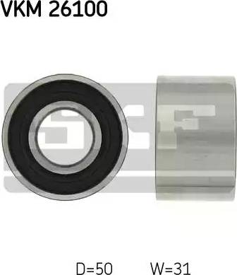 SKF VKM 26100 - Паразитний / Провідний ролик, зубчастий ремінь autozip.com.ua
