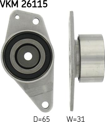 SKF VKM 26115 - Паразитний / Провідний ролик, зубчастий ремінь autozip.com.ua