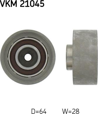 SKF VKM 21045 - Паразитний / Провідний ролик, зубчастий ремінь autozip.com.ua