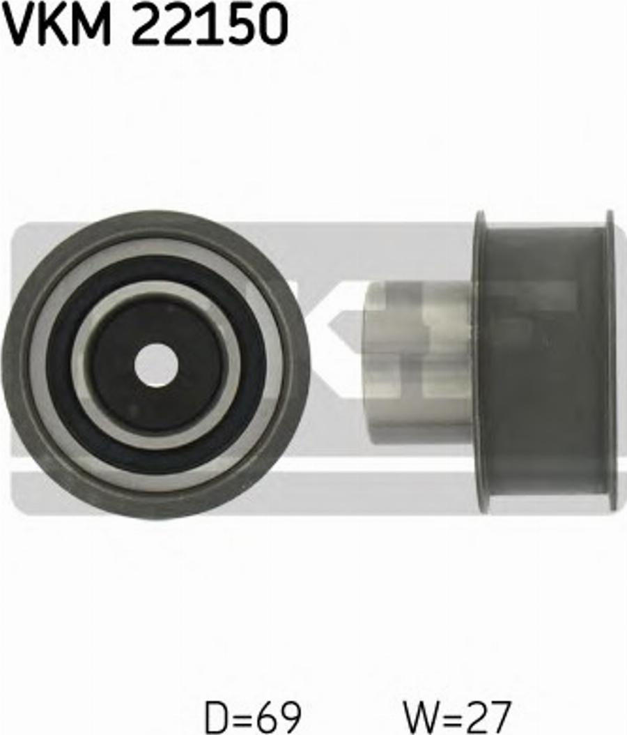 SKF VKM 22150 - Паразитний / Провідний ролик, зубчастий ремінь autozip.com.ua