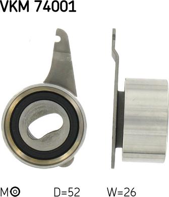 SKF VKM 74001 - Натяжна ролик, ремінь ГРМ autozip.com.ua