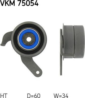 SKF VKM 75054 - Натяжна ролик, ремінь ГРМ autozip.com.ua