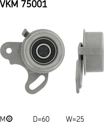 SKF VKM 75001 - Натяжна ролик, ремінь ГРМ autozip.com.ua