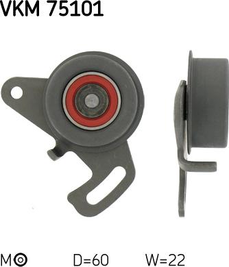 SKF VKM 75101 - Натяжний ролик, ремінь ГРМ autozip.com.ua
