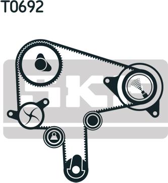 SKF VKMA 94920 - Ремонтний комплект для заміни паса  газорозподільчого механізму autozip.com.ua