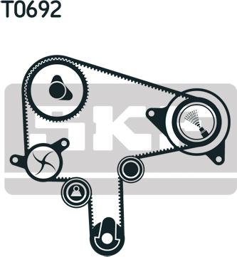 SKF VKMA 94620 - Комплект ременя ГРМ autozip.com.ua