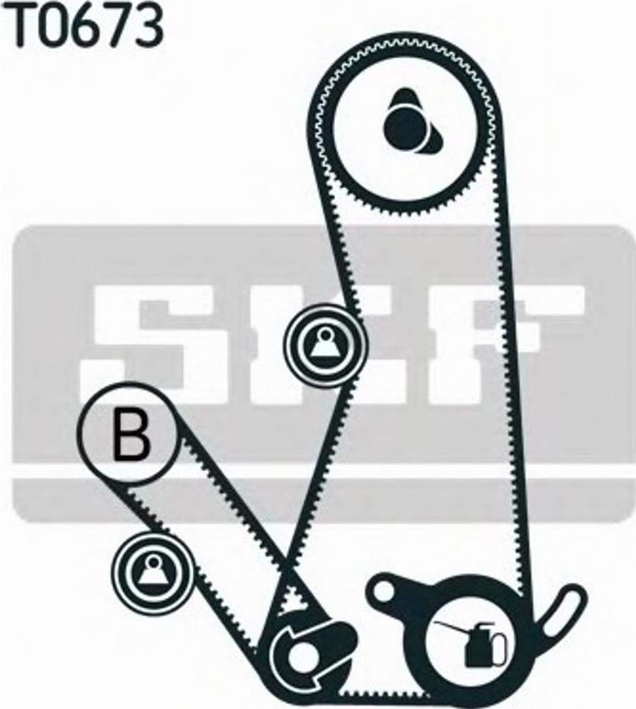 SKF VKMA95036 - Комплект ременя ГРМ autozip.com.ua