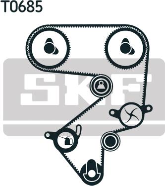 SKF VKMA 91021 - Комплект ременя ГРМ autozip.com.ua