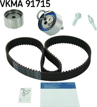 SKF VKMA 91715 - Комплект ременя ГРМ autozip.com.ua
