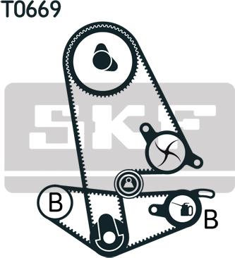 SKF VKMC 93600 - Водяний насос + комплект зубчатого ременя autozip.com.ua