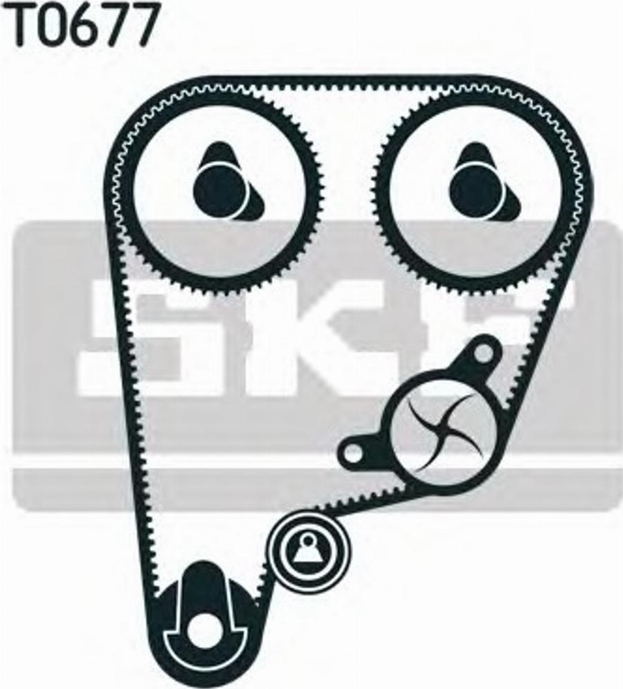 SKF VKMA93100 - Комплект ременя ГРМ autozip.com.ua