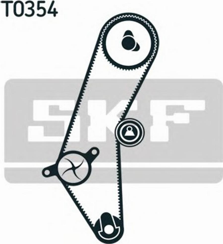 SKF VKMA92001 - Комплект ременя ГРМ autozip.com.ua