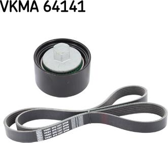 SKF VKMA 64141 - Поликлиновий ремінний комплект autozip.com.ua