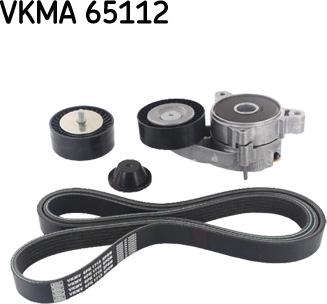 SKF VKMA 65112 - Поликлиновий ремінний комплект autozip.com.ua
