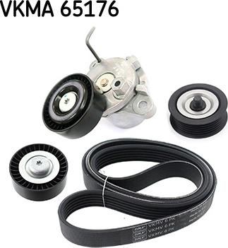 SKF VKMA 65176 - Поликлиновий ремінний комплект autozip.com.ua