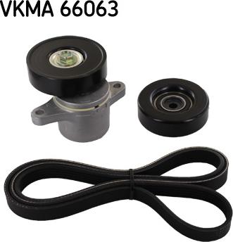 SKF VKMA 66063 - Поликлиновий ремінний комплект autozip.com.ua