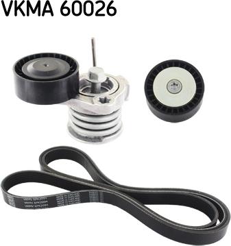 SKF VKMA 60026 - Поликлиновий ремінний комплект autozip.com.ua