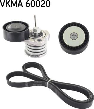 SKF VKMA 60020 - Поликлиновий ремінний комплект autozip.com.ua