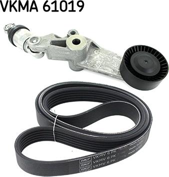 SKF VKMA 61019 - Поликлиновий ремінний комплект autozip.com.ua