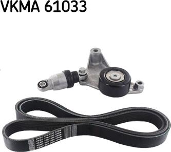 SKF VKMA 61033 - Поликлиновий ремінний комплект autozip.com.ua