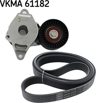 SKF VKMA 61182 - Поликлиновий ремінний комплект autozip.com.ua