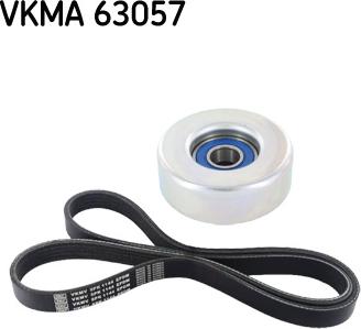 SKF VKMA 63057 - Поликлиновий ремінний комплект autozip.com.ua