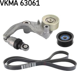 SKF VKMA 63061 - Поликлиновий ремінний комплект autozip.com.ua