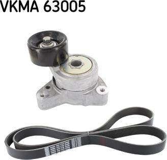 SKF VKMA 63005 - Поликлиновий ремінний комплект autozip.com.ua