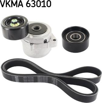 SKF VKMA 63010 - Поликлиновий ремінний комплект autozip.com.ua