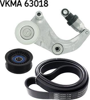 SKF VKMA 63018 - Поликлиновий ремінний комплект autozip.com.ua