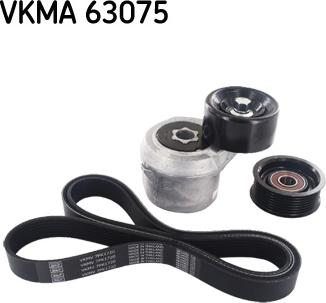 SKF VKMA 63075 - Поликлиновий ремінний комплект autozip.com.ua