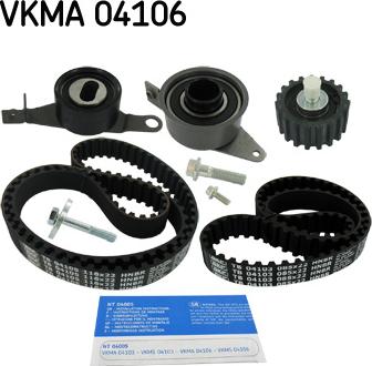 SKF VKMA 04106 - Комплект ременя ГРМ autozip.com.ua