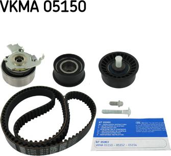 SKF VKMA 05150 - Комплект ременя ГРМ autozip.com.ua