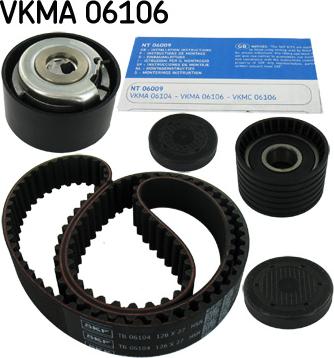 SKF VKMA 06106 - Комплект ременя ГРМ autozip.com.ua