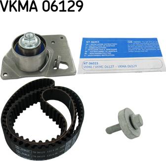 SKF VKMA 06129 - Комплект ременя ГРМ autozip.com.ua